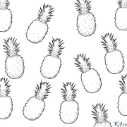 ananas Printbere Kleurplaten